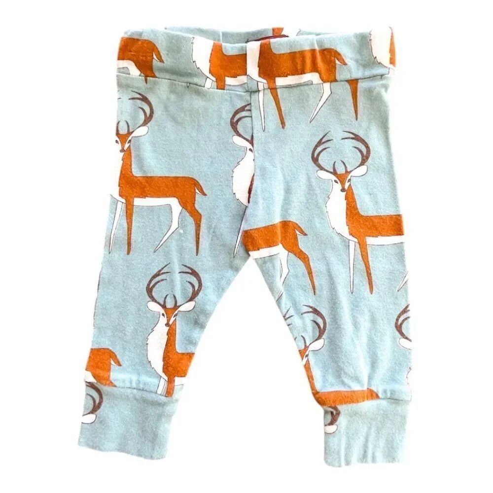 Milkbarn Blue Buck Leggings Pants Size 6-12M